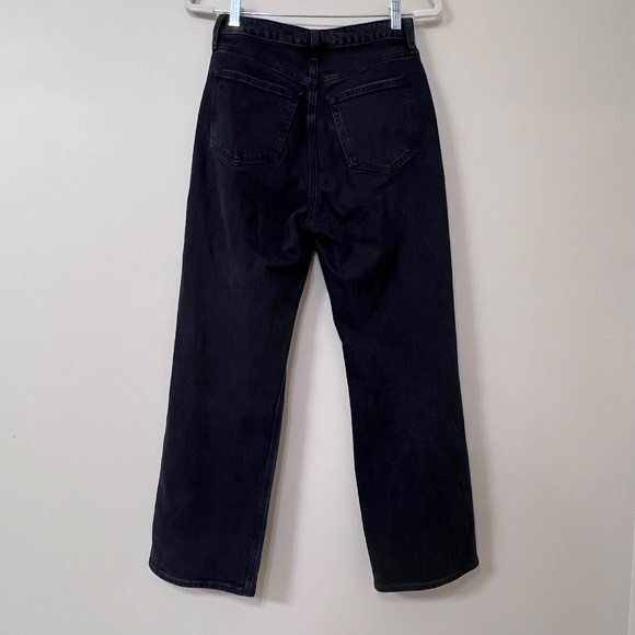 ABERCROMBIE CURVE LOVE HIGH RISE 90S RELAXED JEAN - BLACK DESTROY - Picture 6 of 6